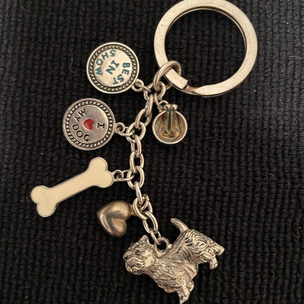 brighton keychain w dog charms